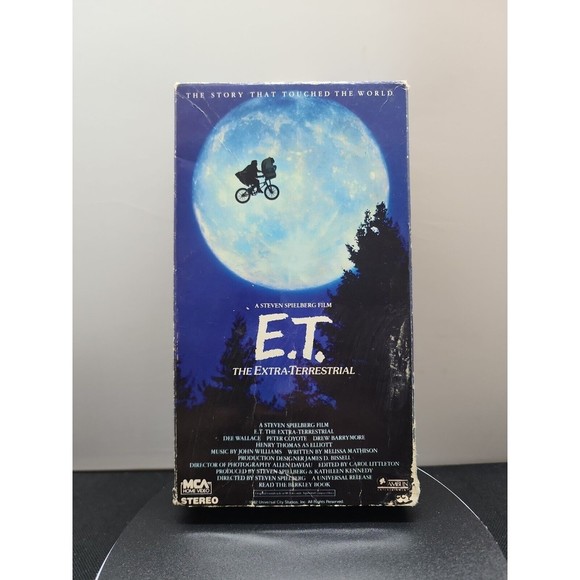 Other - ET The Extra-Terrestrial VHS 1988 Black Green Tape - Original VHS MCM Home Video